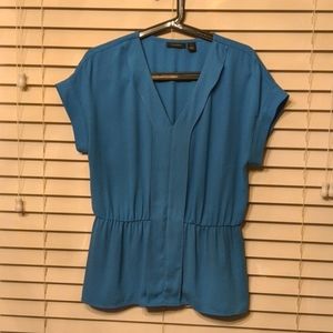 Halogen | Blue Waist Detail Top